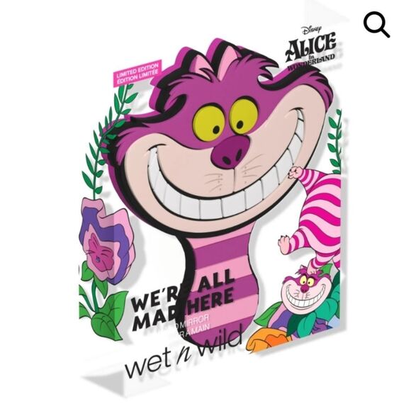 Wet-N-Wild X Alice In Wonderland We're All A Little Mad Here Hand Mirror - Picture 4 of 7